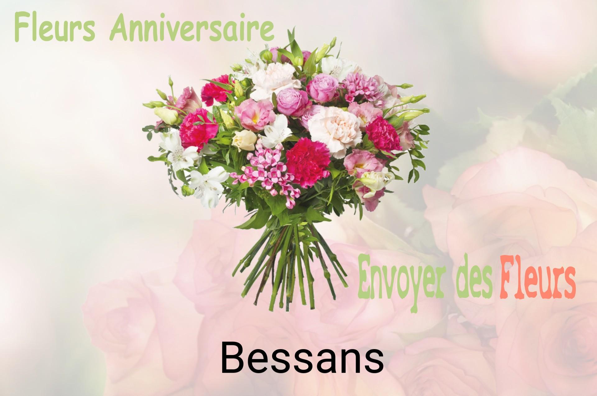 Bouquet de fleurs d’anniversaire livré à Bessans