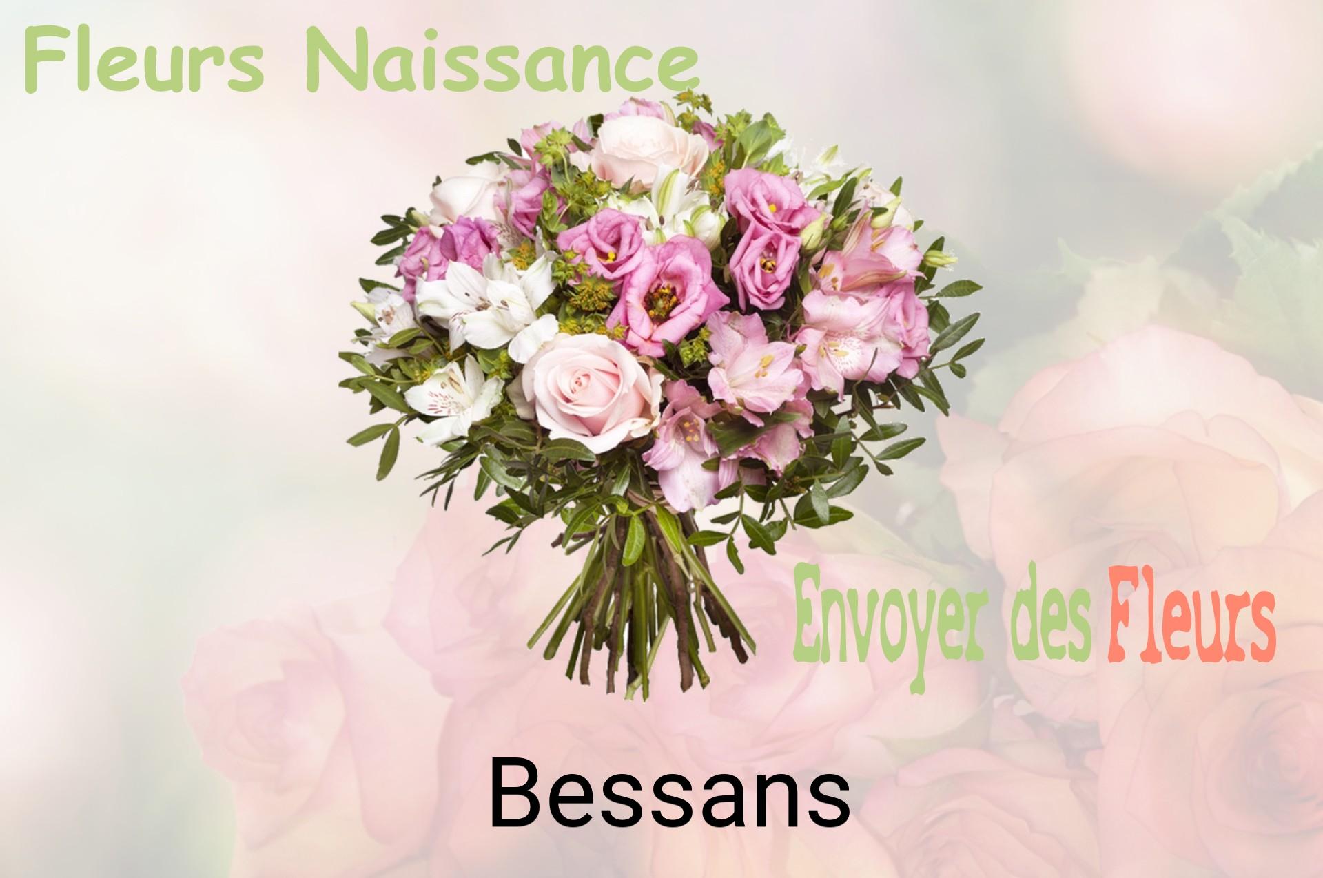 Bouquet de fleurs de naissance livré à Bessans